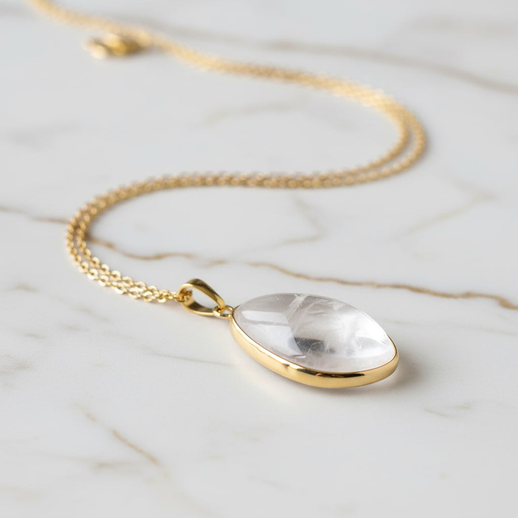 Bergkristall Halskette - für Fokus & Gelassenheit