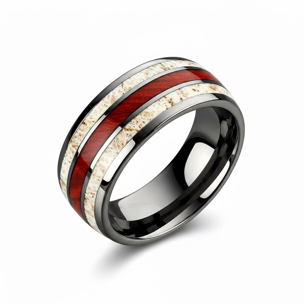 Ring mit Holzmaserung – elegantes Schmuckstück für natürliche Akzente CrystalScents