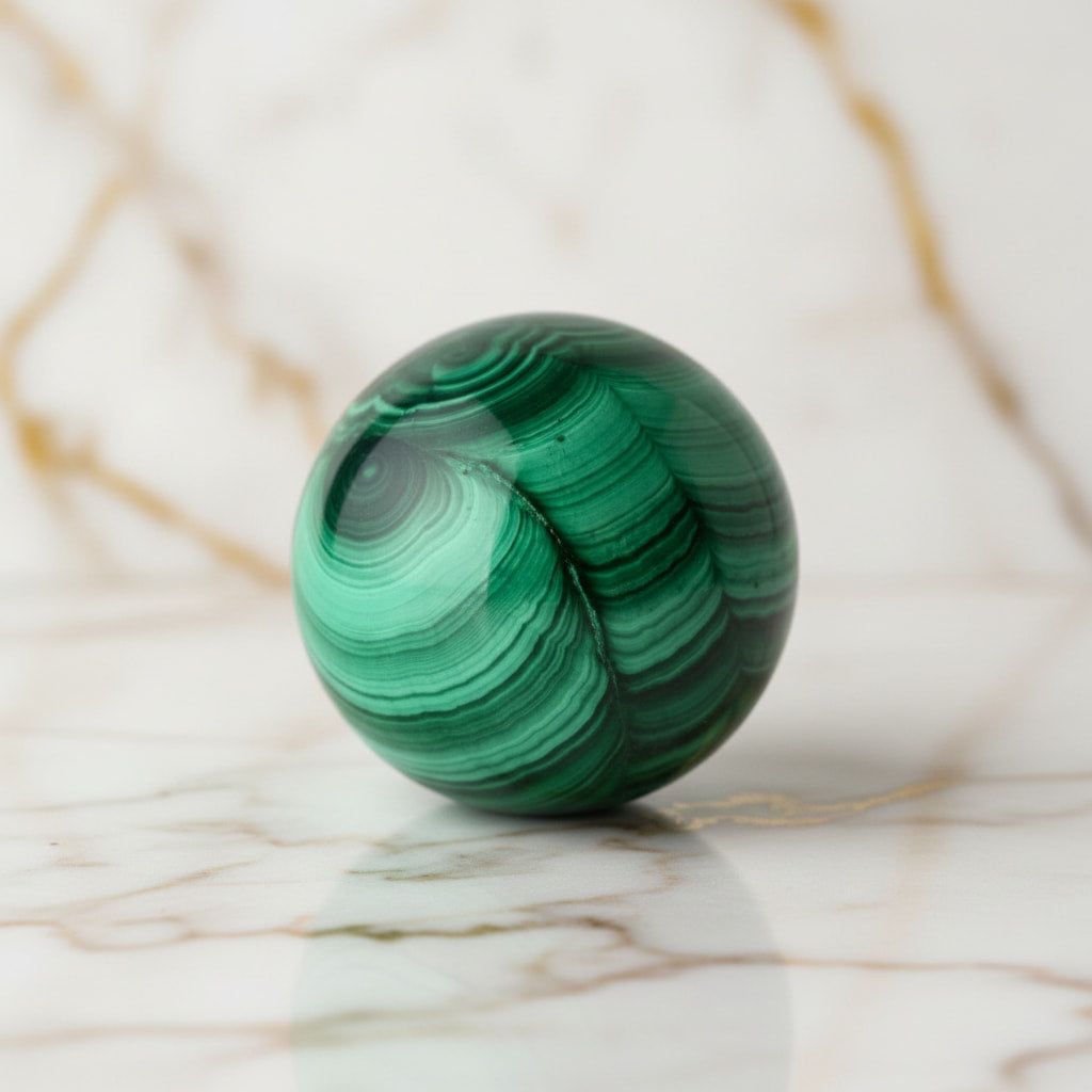 Malachit Kugel – Transformation & Ruhe CrystalScents