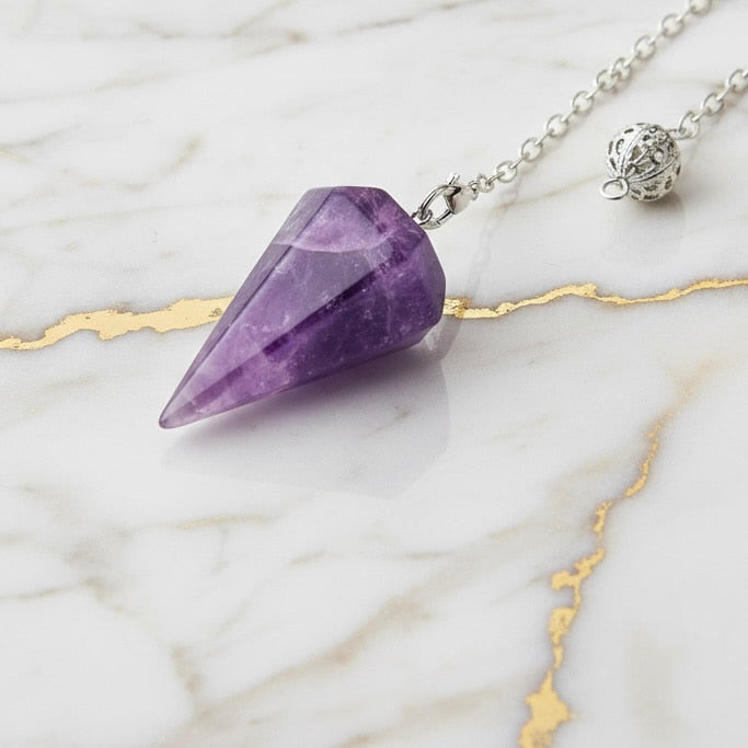 Amethyst Pendel – Meditation & Energiearbeit CrystalScents