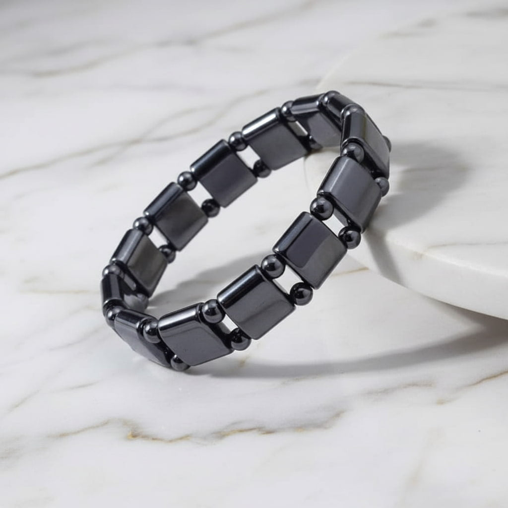 Hämatit Armband - Modisch & Metallisch CrystalScents