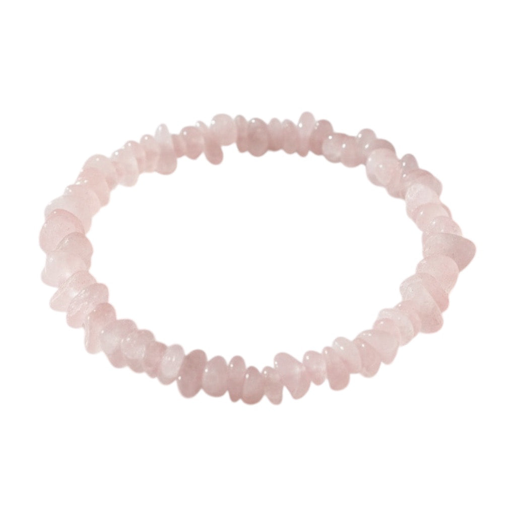 Rosenquarz Splitter Armband – Herzensfreude & Harmonie CrystalScents