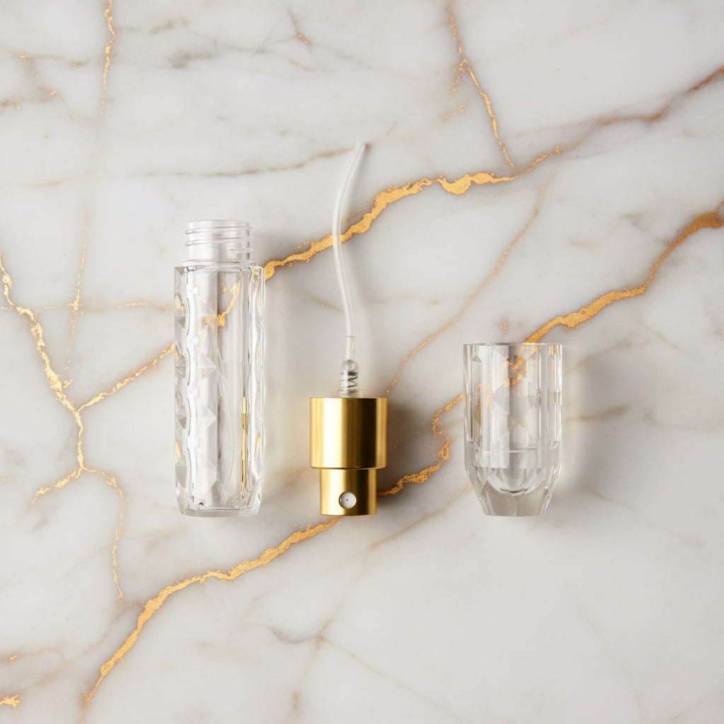 Parfüm Abfüller zum Aufschrauben in Gold CrystalScents