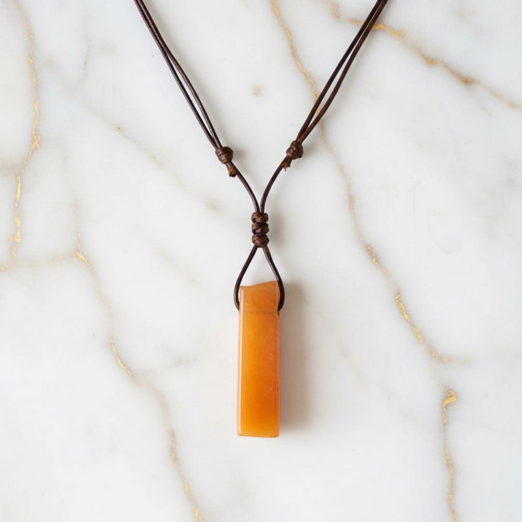 Jade Halskette - Sonnige Eleganz CrystalScents