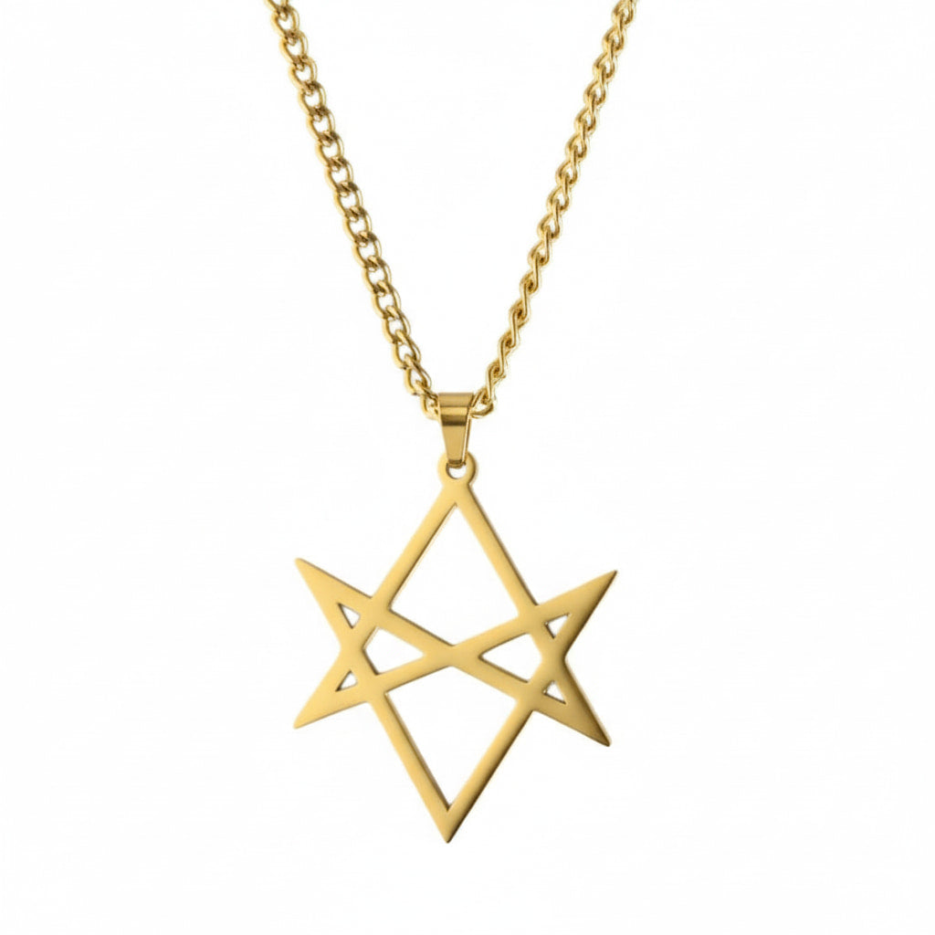Halskette mit geometrischem Stern-Anhänger CrystalScents