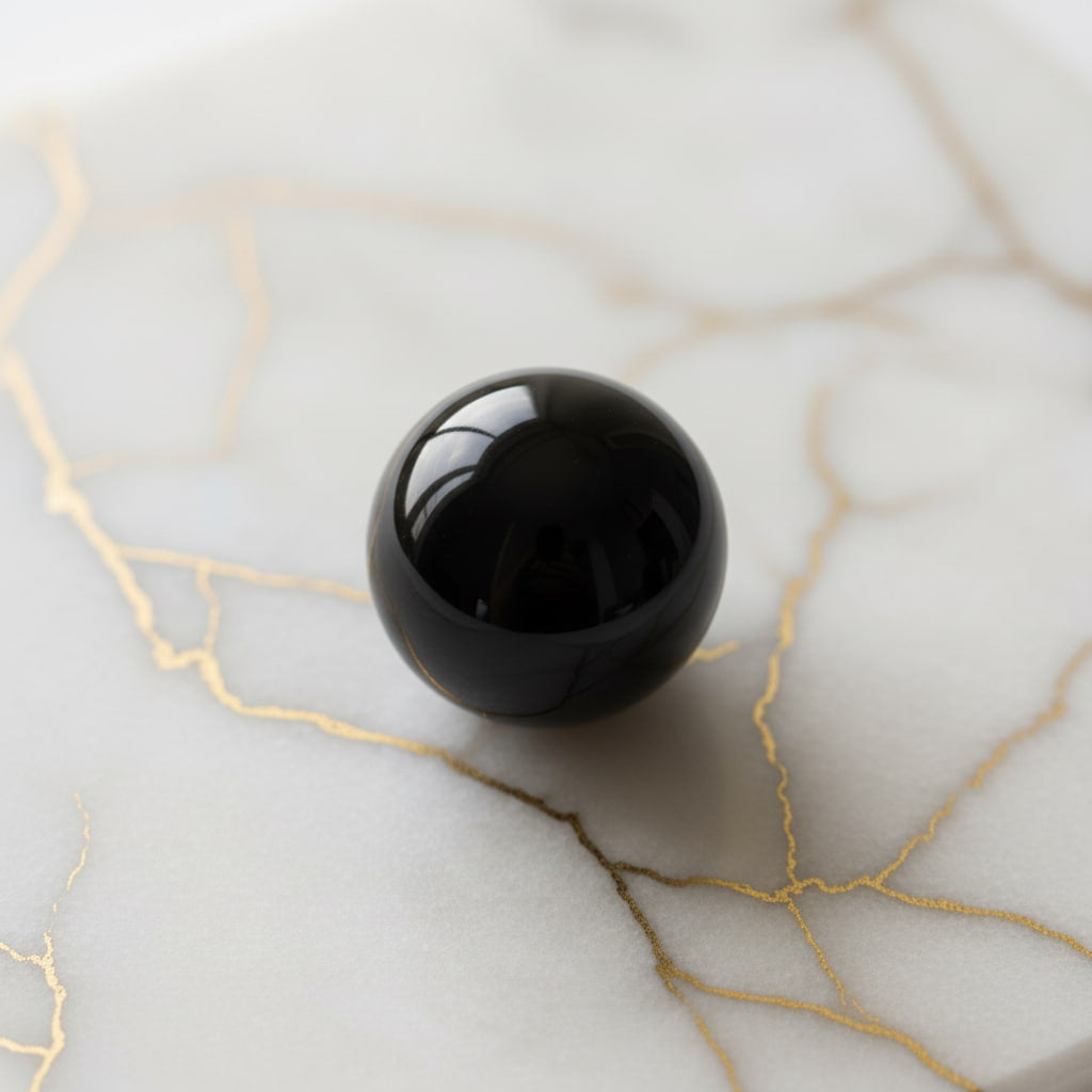 Mini Obsidian Kugel - Stilvoll & Klassisch CrystalScents