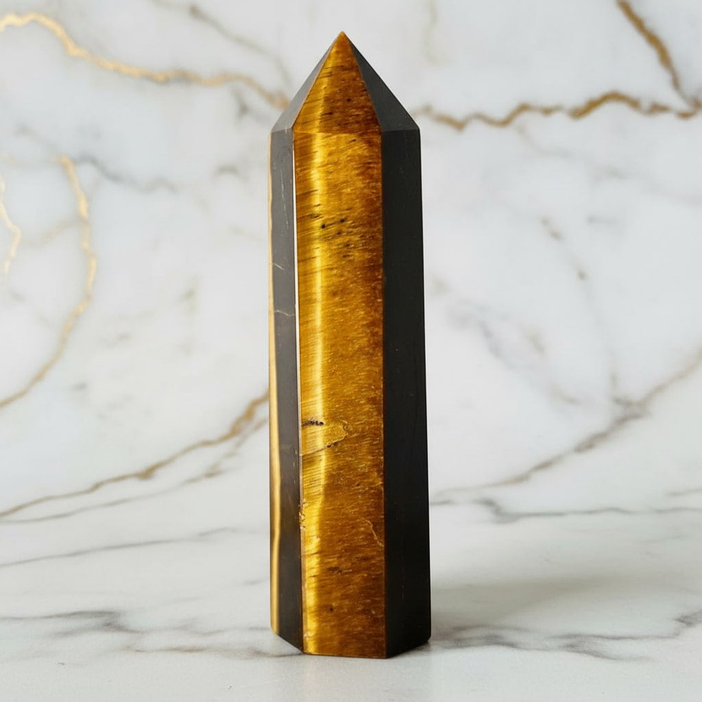 Tigerauge Obelisk – Wirkung & natürliche Schönheit CrystalScents