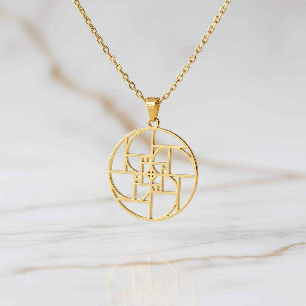 Halskette „Vierfach Goldener Schnitt“ – für Ausgleich & Klarheit CrystalScents