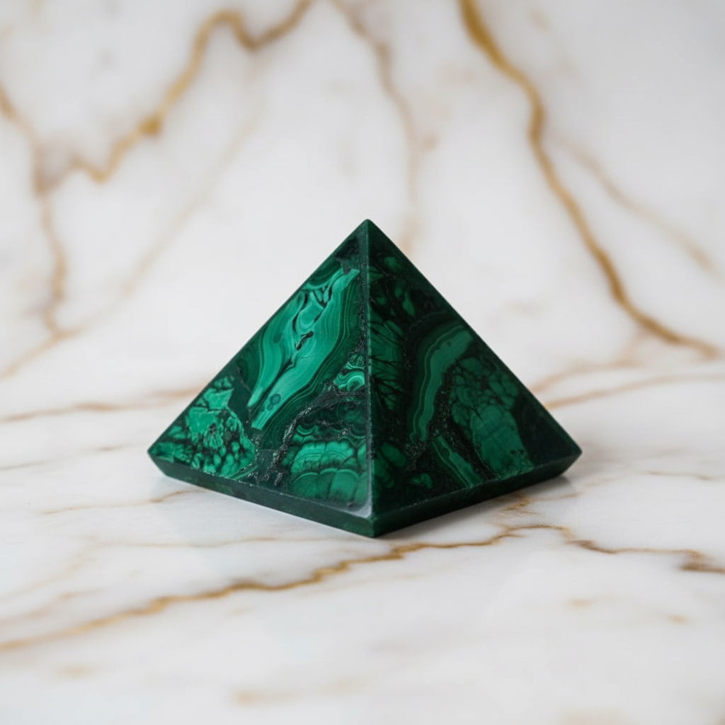 Malachit Pyramide – Stabilität & Erdung CrystalScents