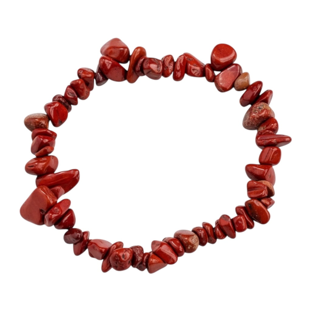 Roter Jaspis Splitterarmband – Kraftvolles Schmuckstück CrystalScents