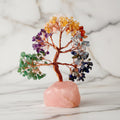 Rosenquarz Chakra Baum - Rosenquarzsockel CrystalScents