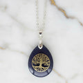 Blaufluss Halskette „Baum des Lebens“ CrystalScents
