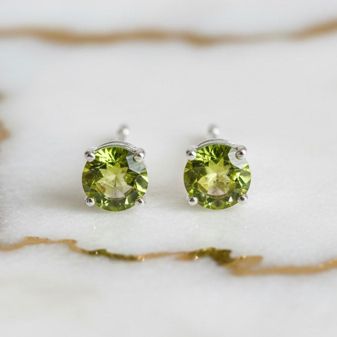 Peridot Ohrringe - Facetten & Licht CrystalScents