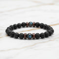 Vulkanstein & Labradorit Kugelarmband CrystalScents