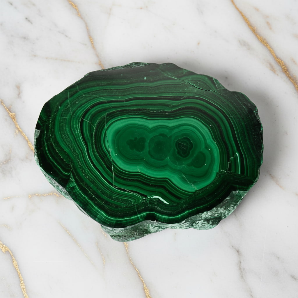 Malachit Scheibe – Natürliche Schönheit JETZT sichern CrystalScents