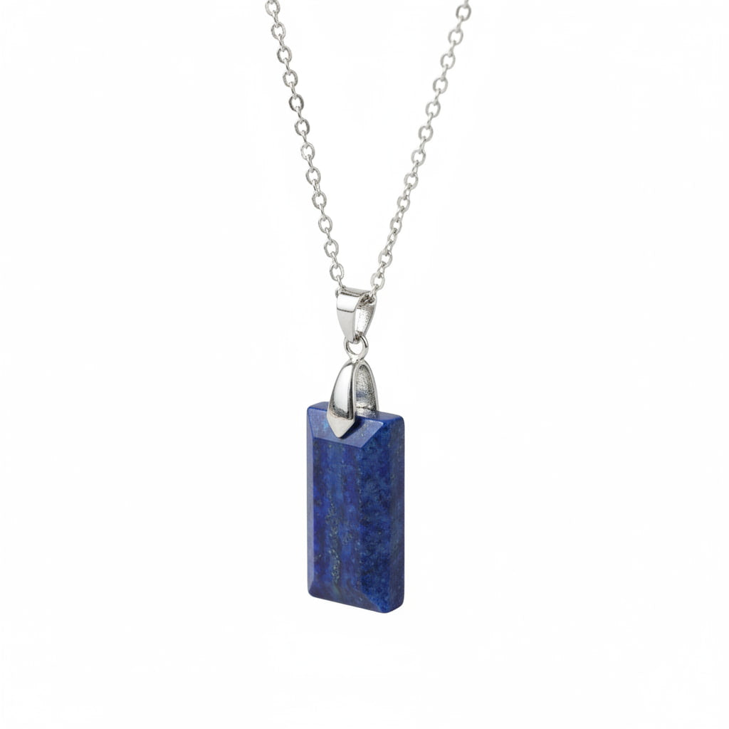 Lapislazuli Halskette - Geschliffener Anhänger CrystalScents