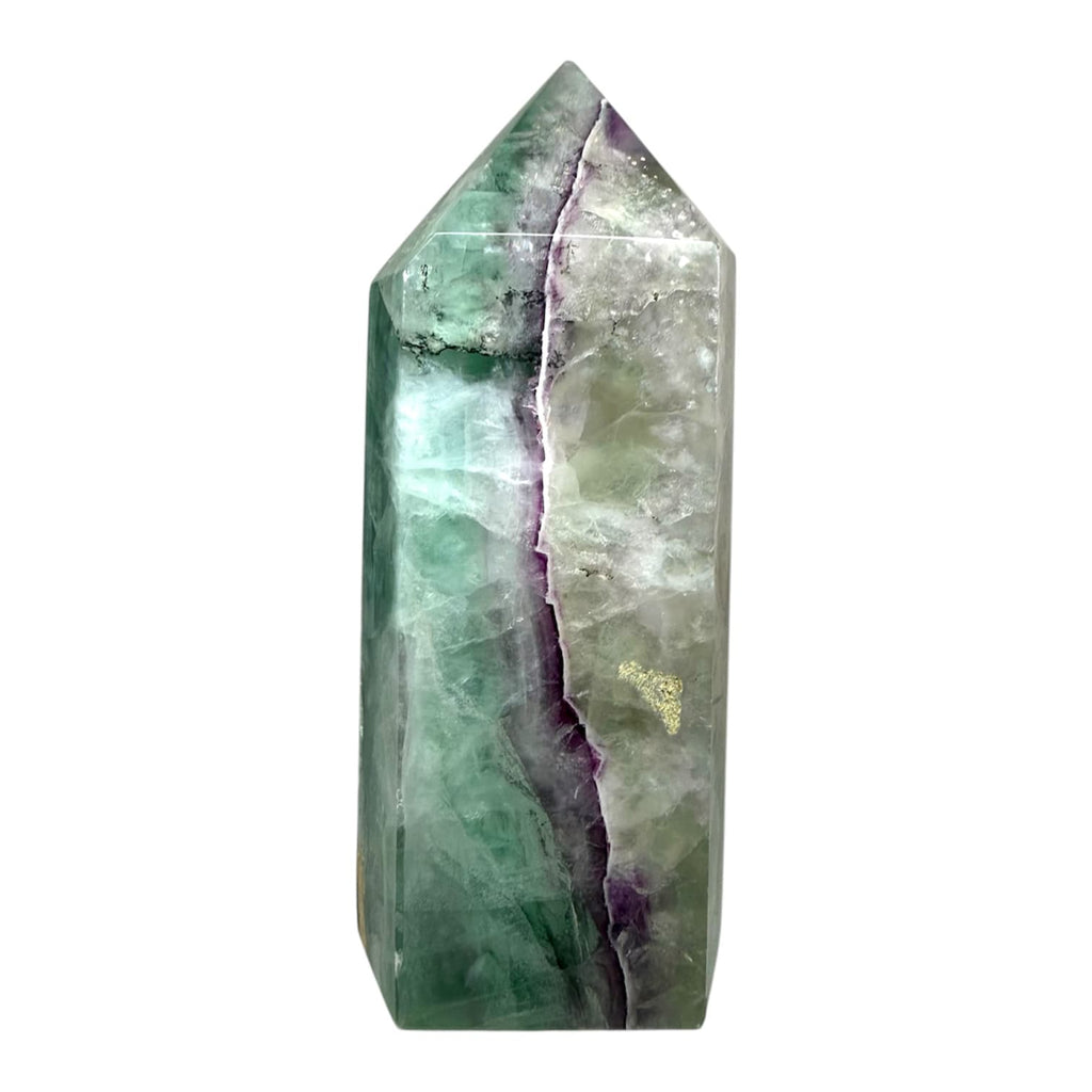 Fluorit Obelisk – Farbenfrohes Unikat