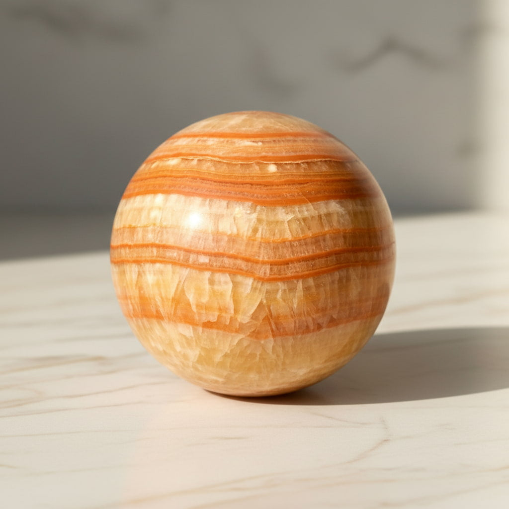 Calcit Kugel – voller positiver Schwingung