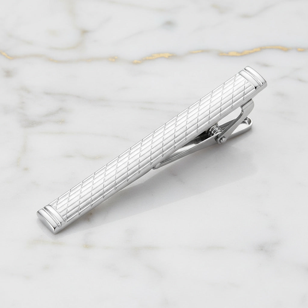 Krawattenklammer in Silber - schlicht & elegant CrystalScents