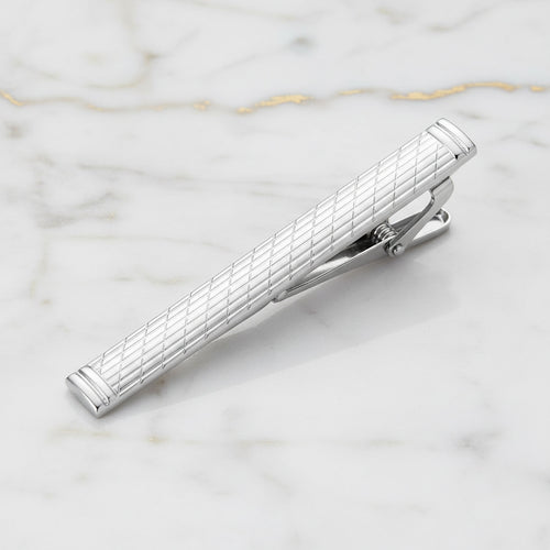 Krawattenklammer in Silber - schlicht & elegant CrystalScents