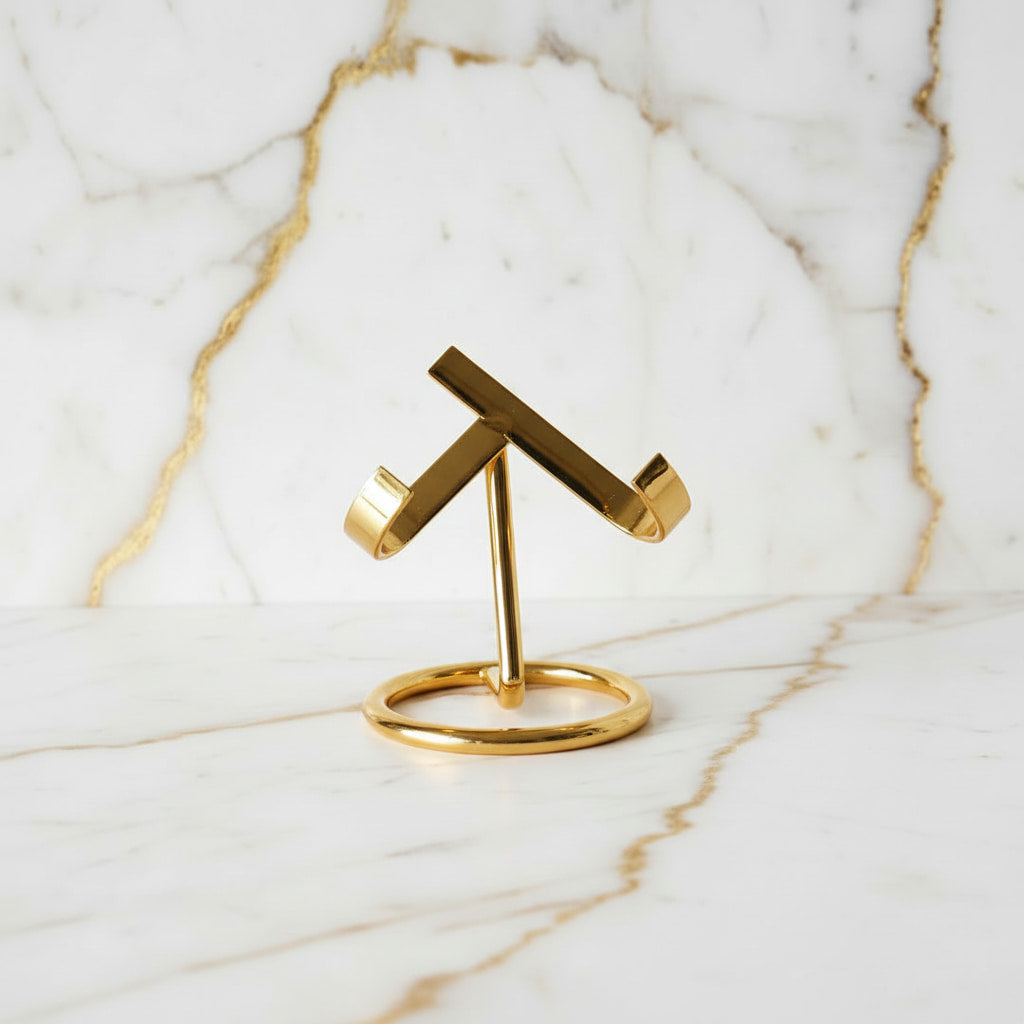 Kristallhalter Gold – Präsentation für deine Kristalle