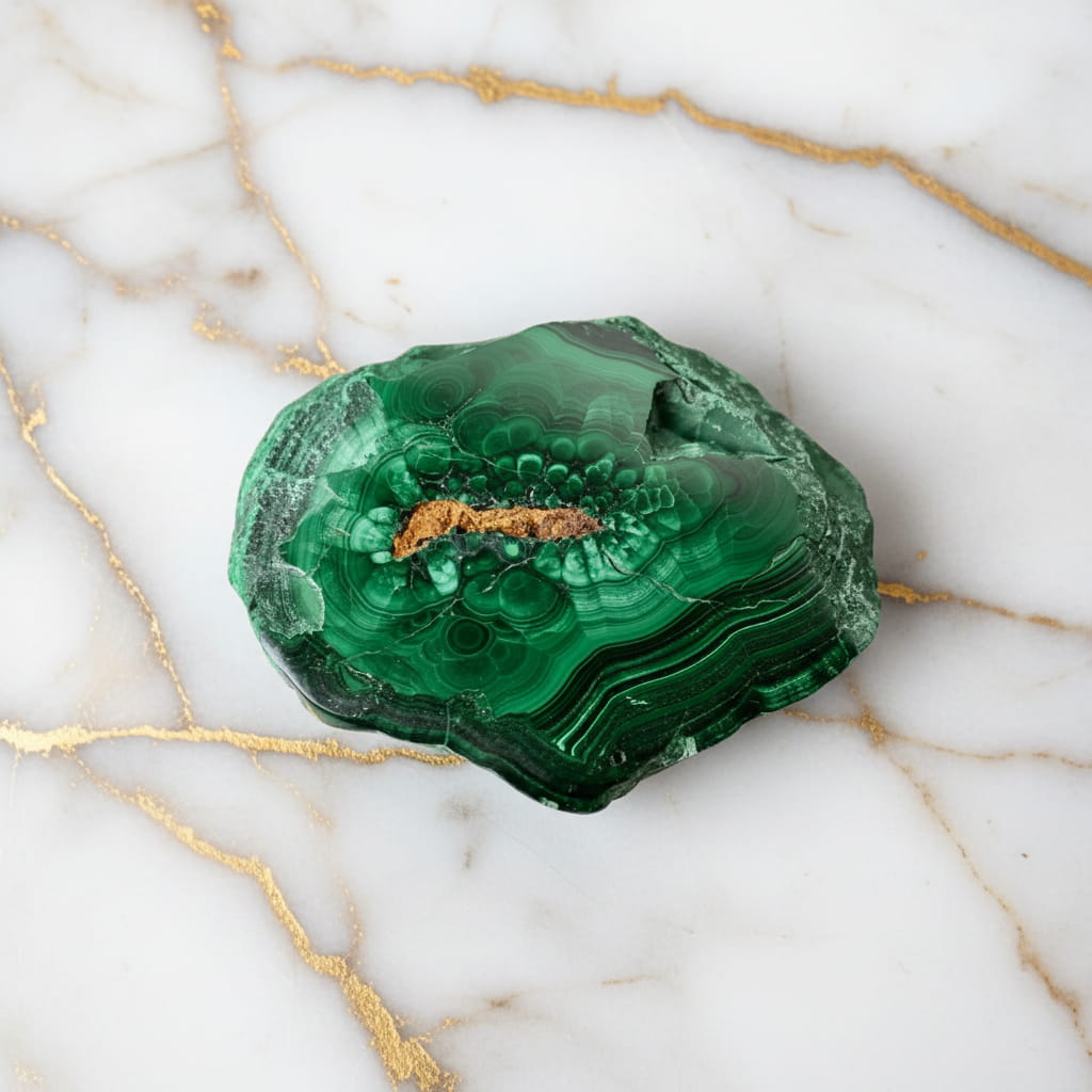 Malachit Scheibe – Natürliche Schönheit JETZT sichern CrystalScents