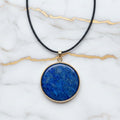 Lapislazuli Halskette - Kristall Scheibe CrystalScents