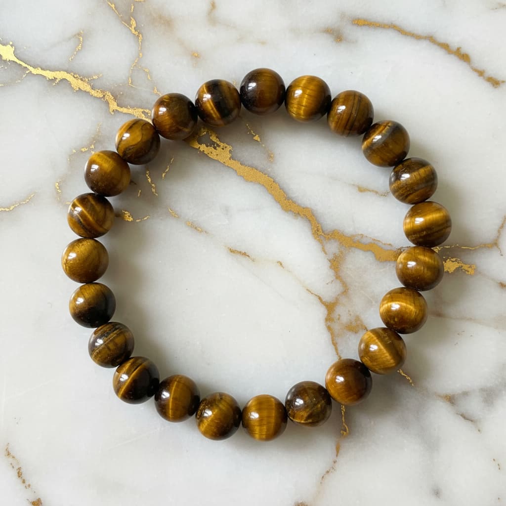 Tigerauge Kugelarmband – für Mut und Ausdauer