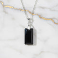 Obsidian Halskette - Geschliffener Anhänger CrystalScents