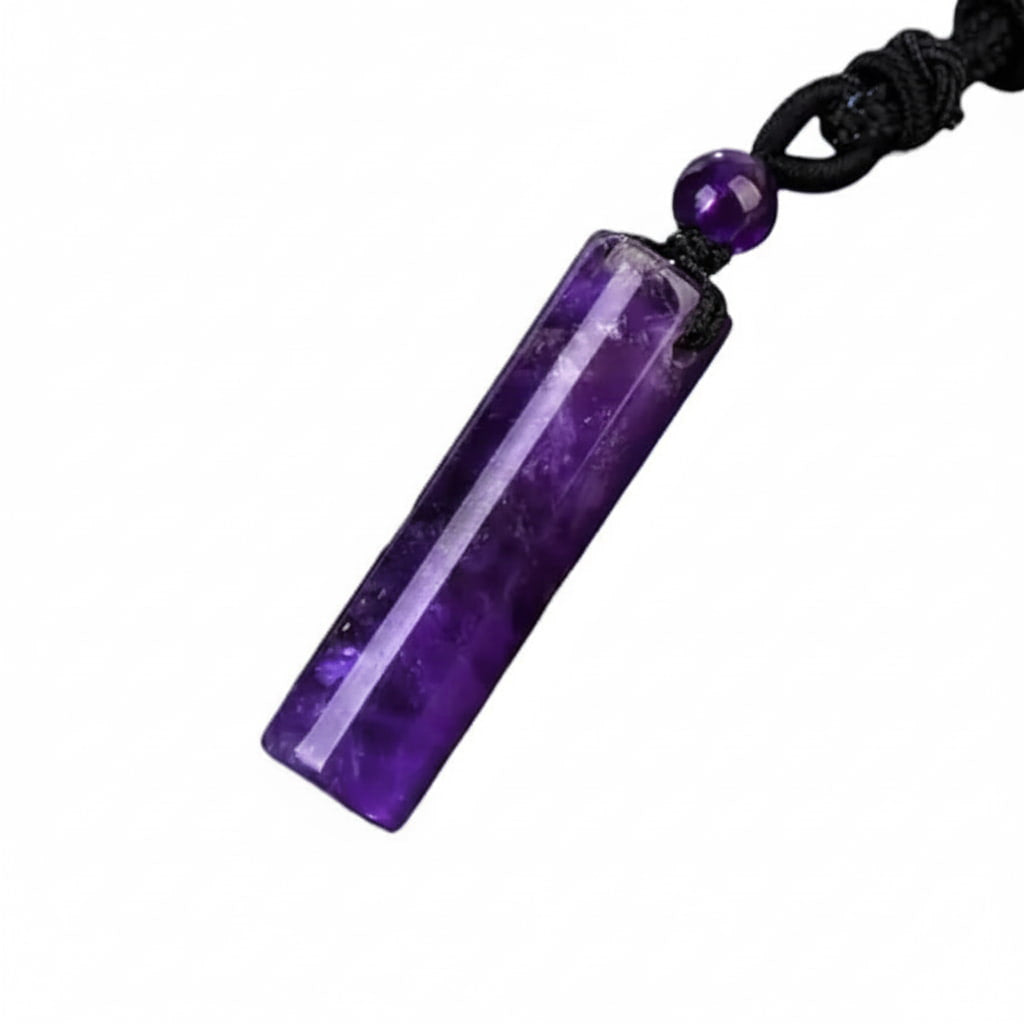 Amethyst Halskette – Stab Anhänger für Harmonie & Fokus CrystalScents