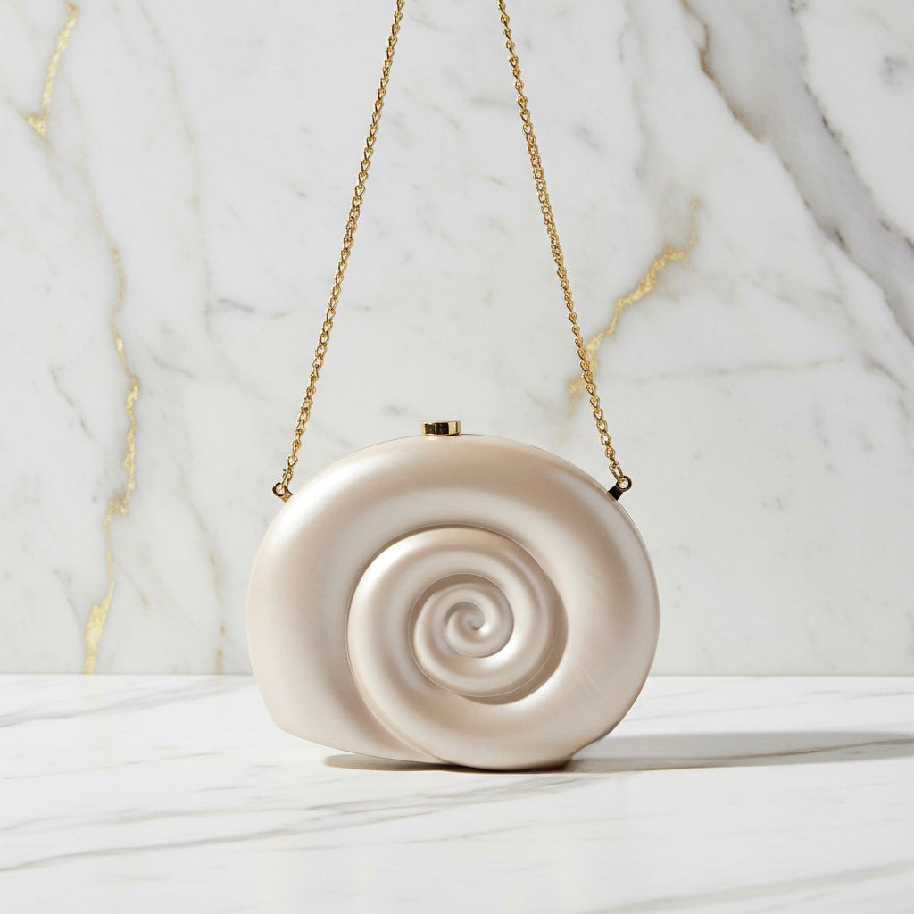 Clutch - im hellen Muschel Design CrystalScents