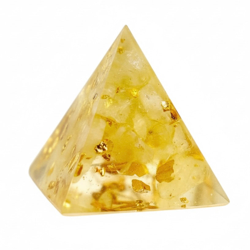 Mini Citrin Pyramide – Leuchtkraft für Zuhause CrystalScents