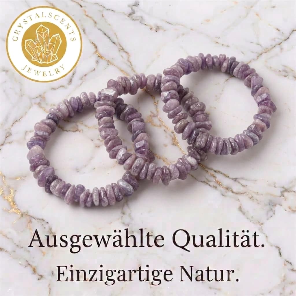 Lepidolith Splitterarmband – Balance, Gelassenheit & Geschenk