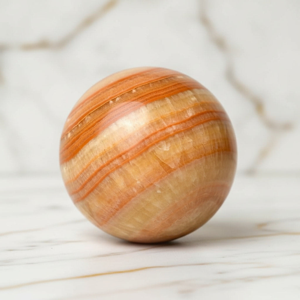 Calcit Kugel – voller positiver Schwingung