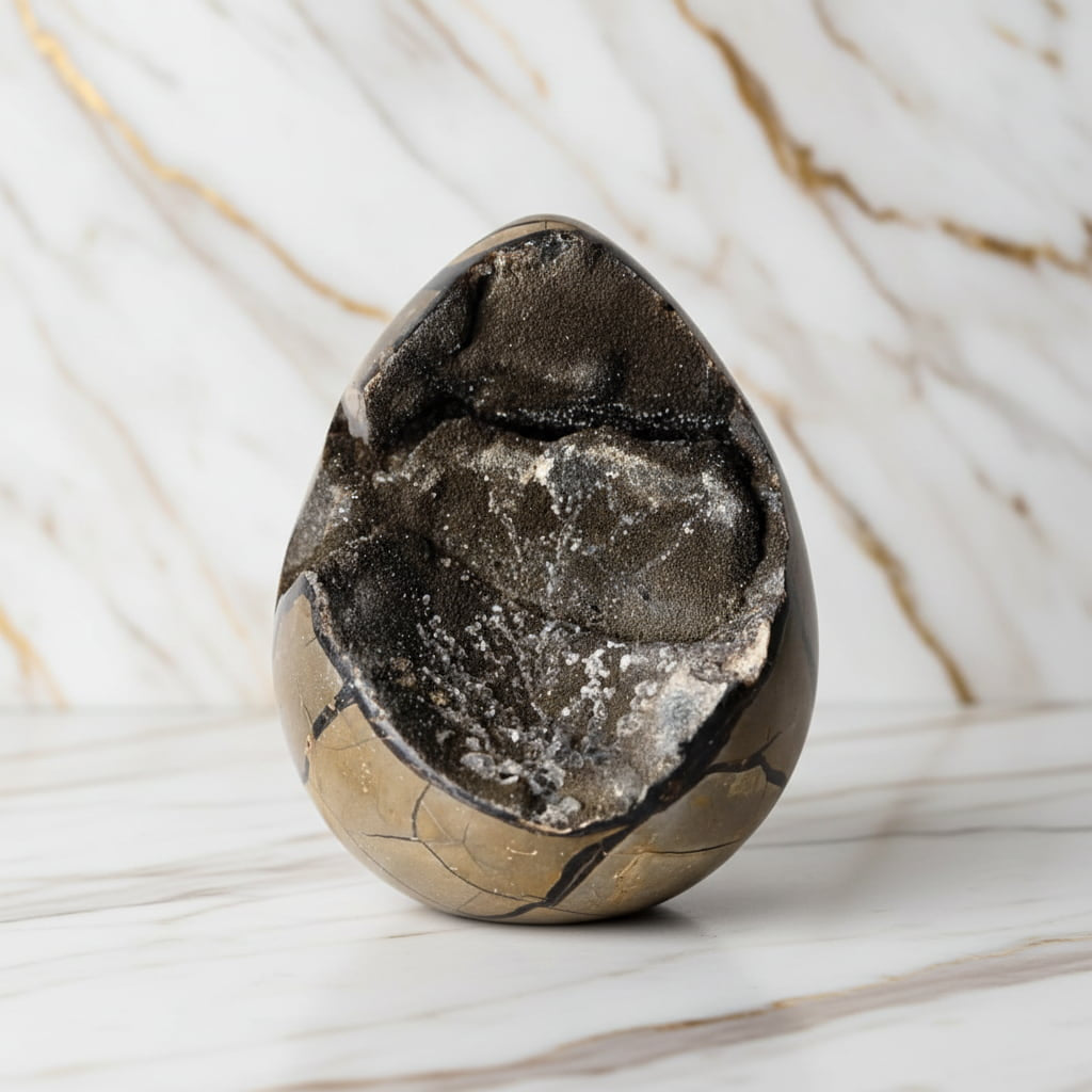 Großes Septarian Ei – Majestätisches Naturjuwel CrystalScents