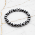 Hämatit Kugelarmband – mit metallischem Schimmer CrystalScents
