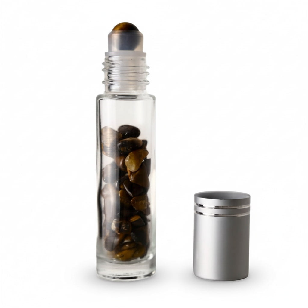 Tigerauge Ölroller – Praktische Größe für die Handtasche CrystalScents