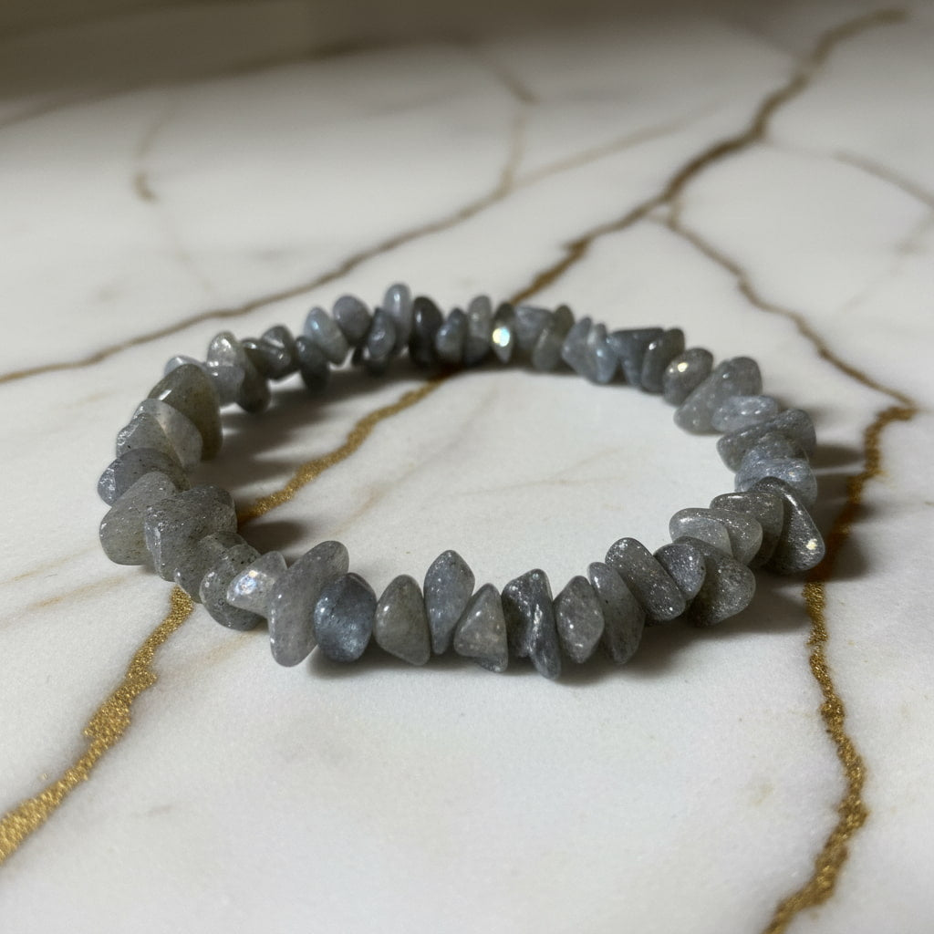 Labradorit Splitterarmband – Intuition & innere Stärke