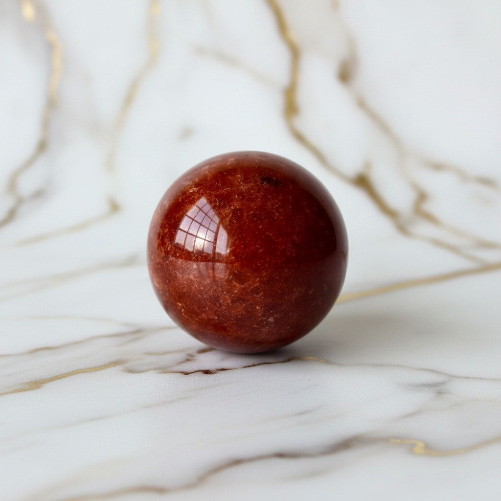 Erdbeerquarz Kugel – Strahlender Begleiter CrystalScents