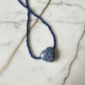 Lapislazuli Herz Halskette - Gelassenheit & Intuition CrystalScents