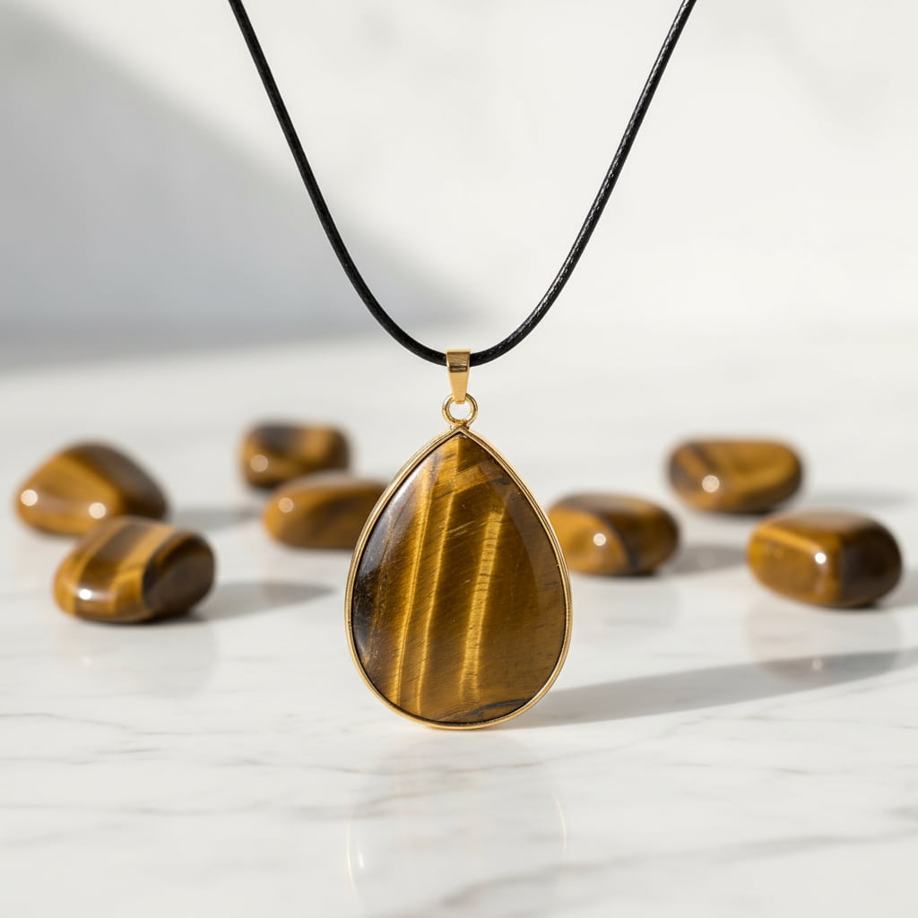 Tigerauge Halskette - Energie & Schutz JETZT sichern CrystalScents