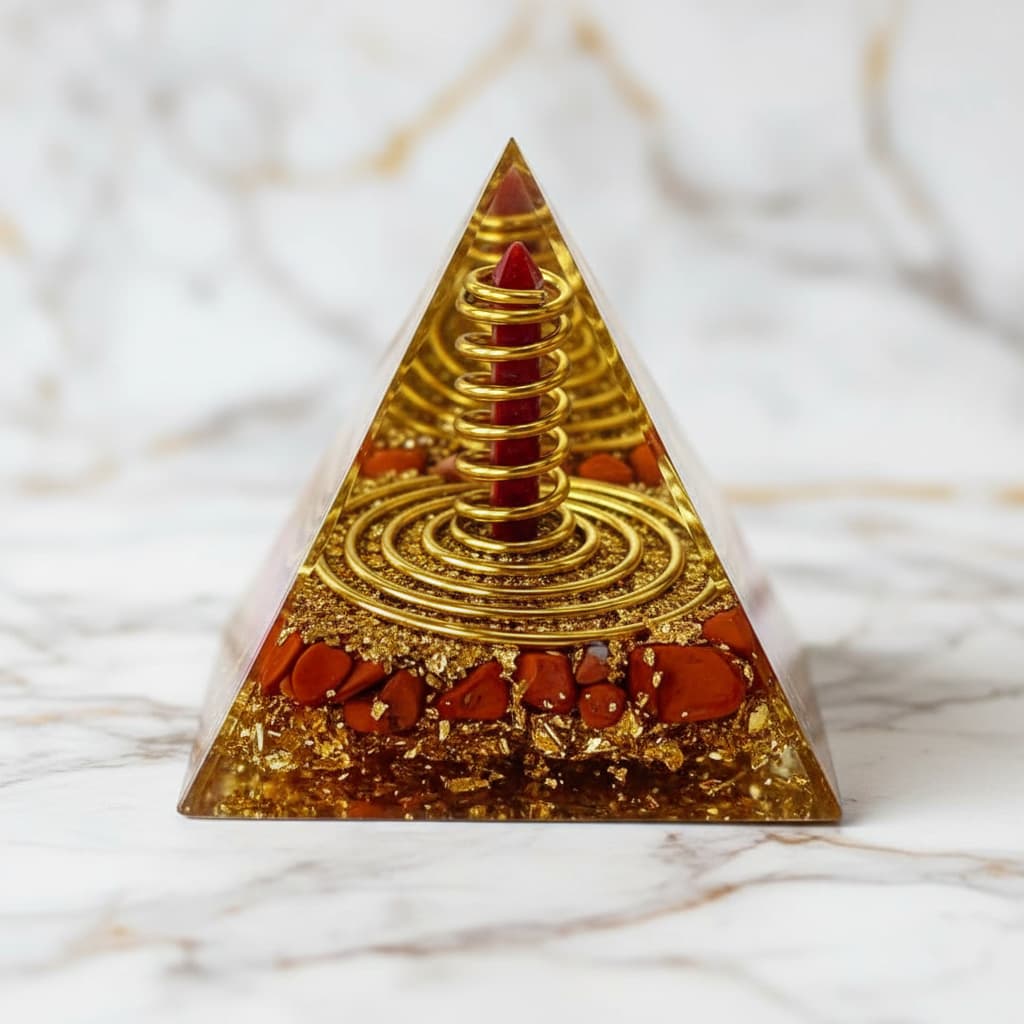 Orgonit Pyramide - Roter Jaspis