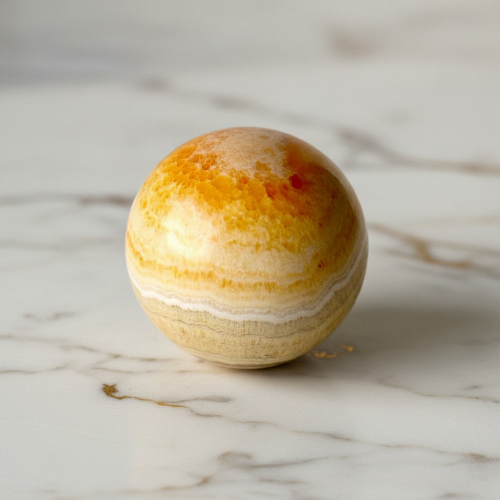 Calcit Kugel – Symbol für Lebensfreude & Kreativität