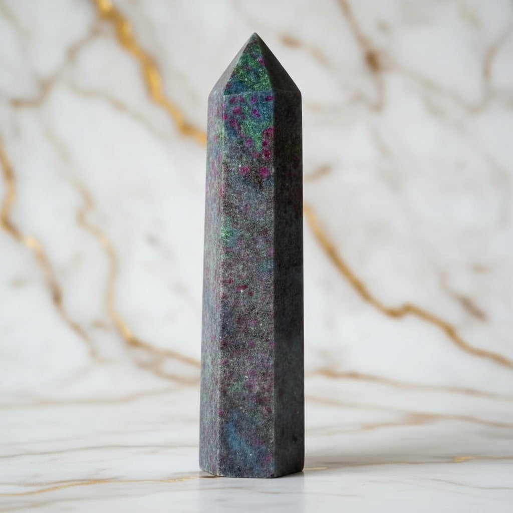 Cyanit Obelisk – Symbol für Ruhe & geistige Klarheit