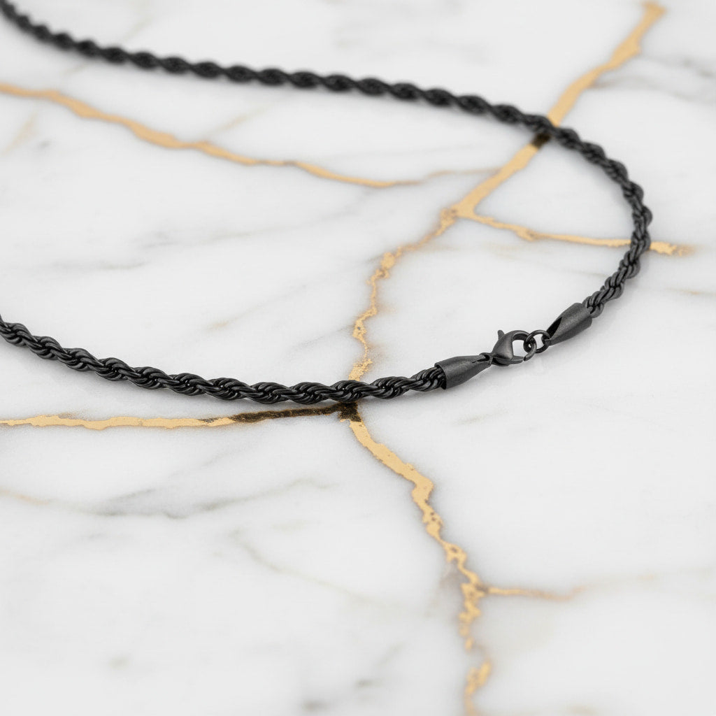 Halskette – Schwarz, ausdrucksstark & elegant CrystalScents