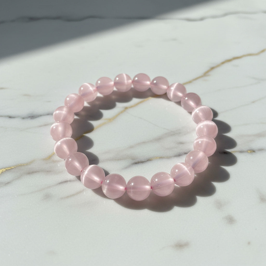 Katzenauge Kugelarmband - Zarter Lichtreflex