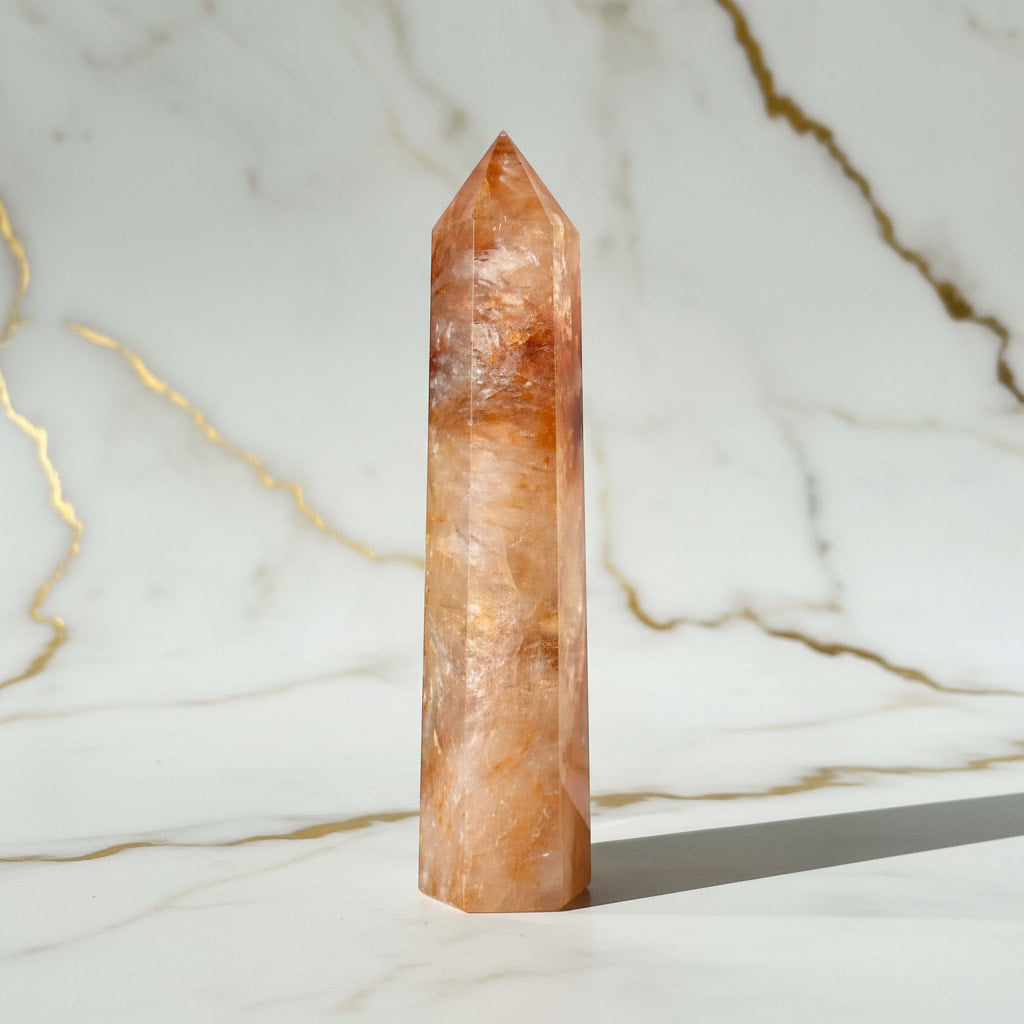 Feuerquarz Obelisk – Energie & innere Stärke JETZT sichern CrystalScents