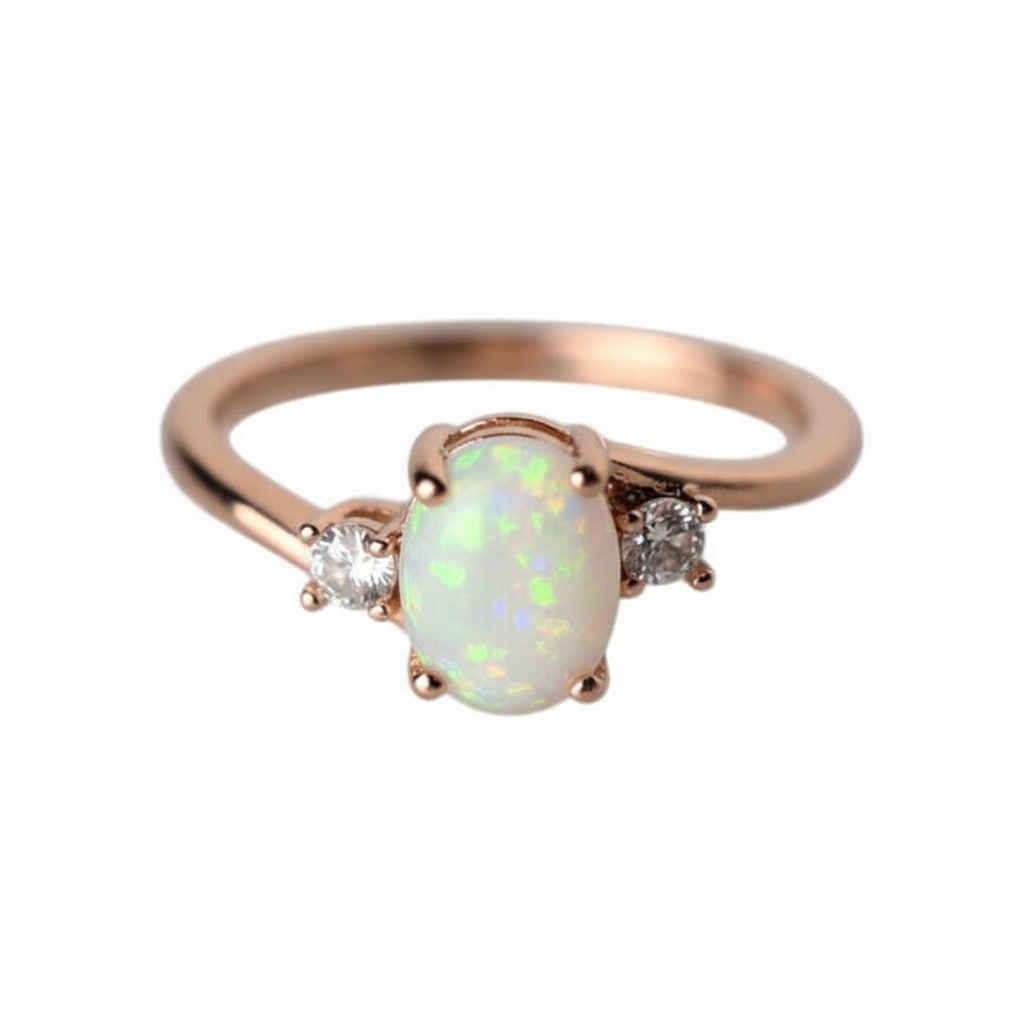 Opal Ring - Roségold & Filigran
