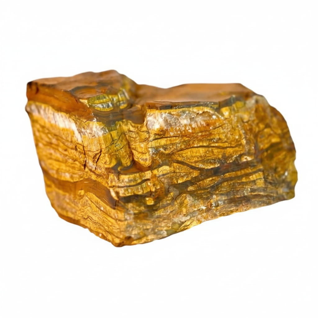 Großer Tigerauge Rohstein – Balance & Stärke CrystalScents