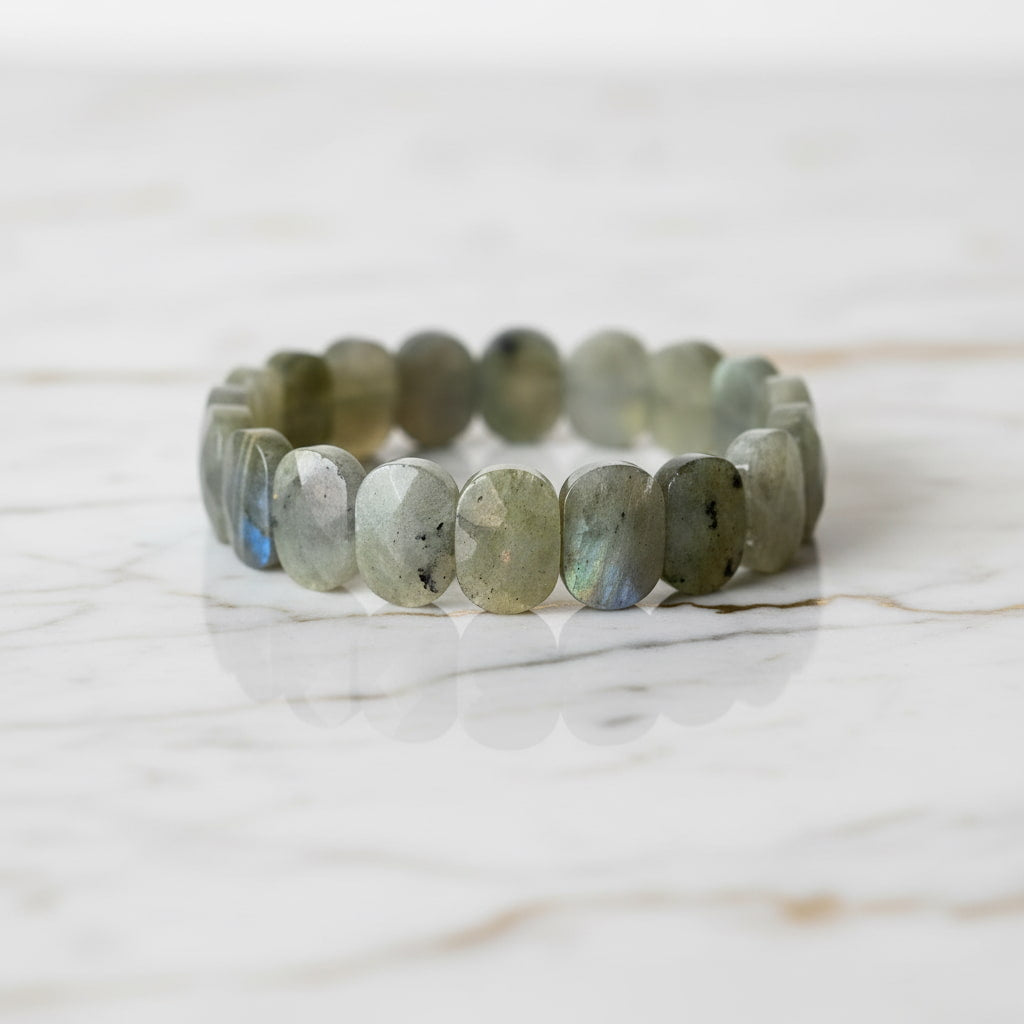 Labradorit Facettenarmband - Sunset Schimmer CrystalScents